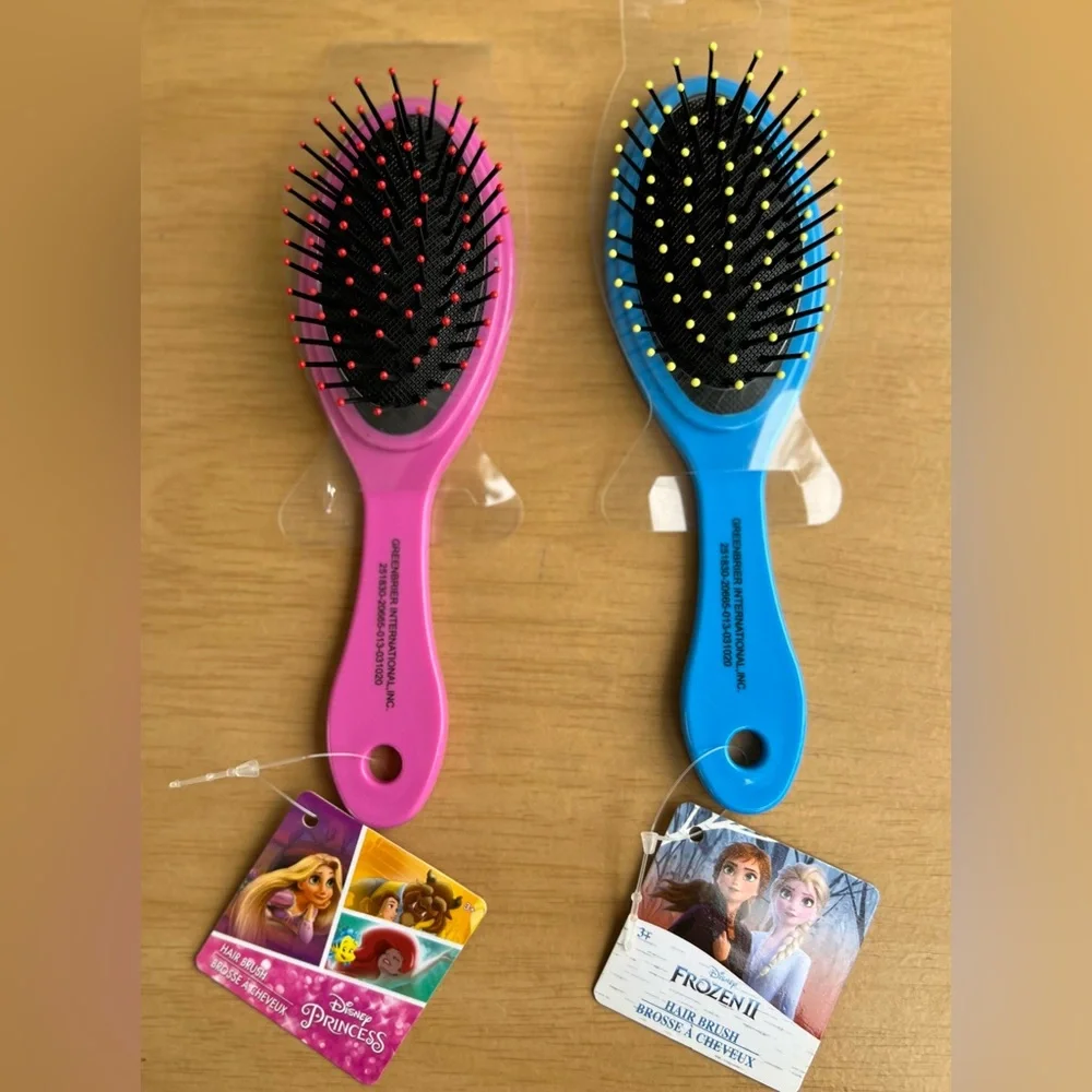 Disney Princess and Frozen Il Girls Hair Brush | Detangling Air Cushion Comb,